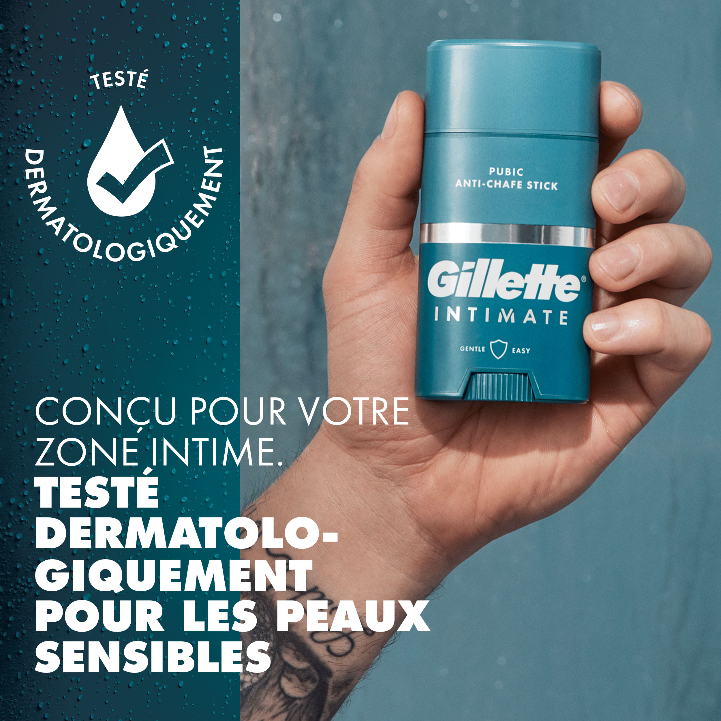 Le stick anti-frottement Gillette Intimate