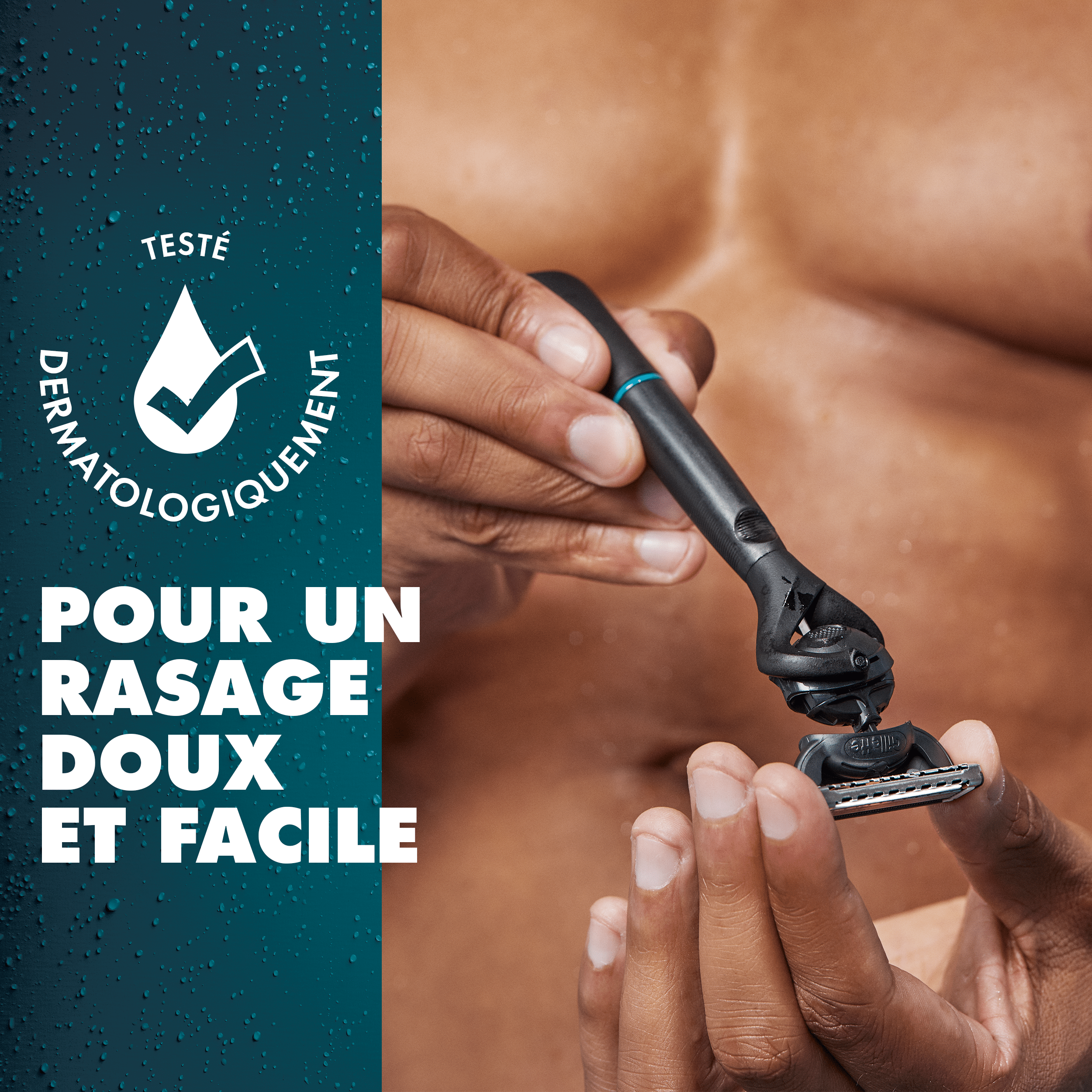 Pour un rasage doux et facile