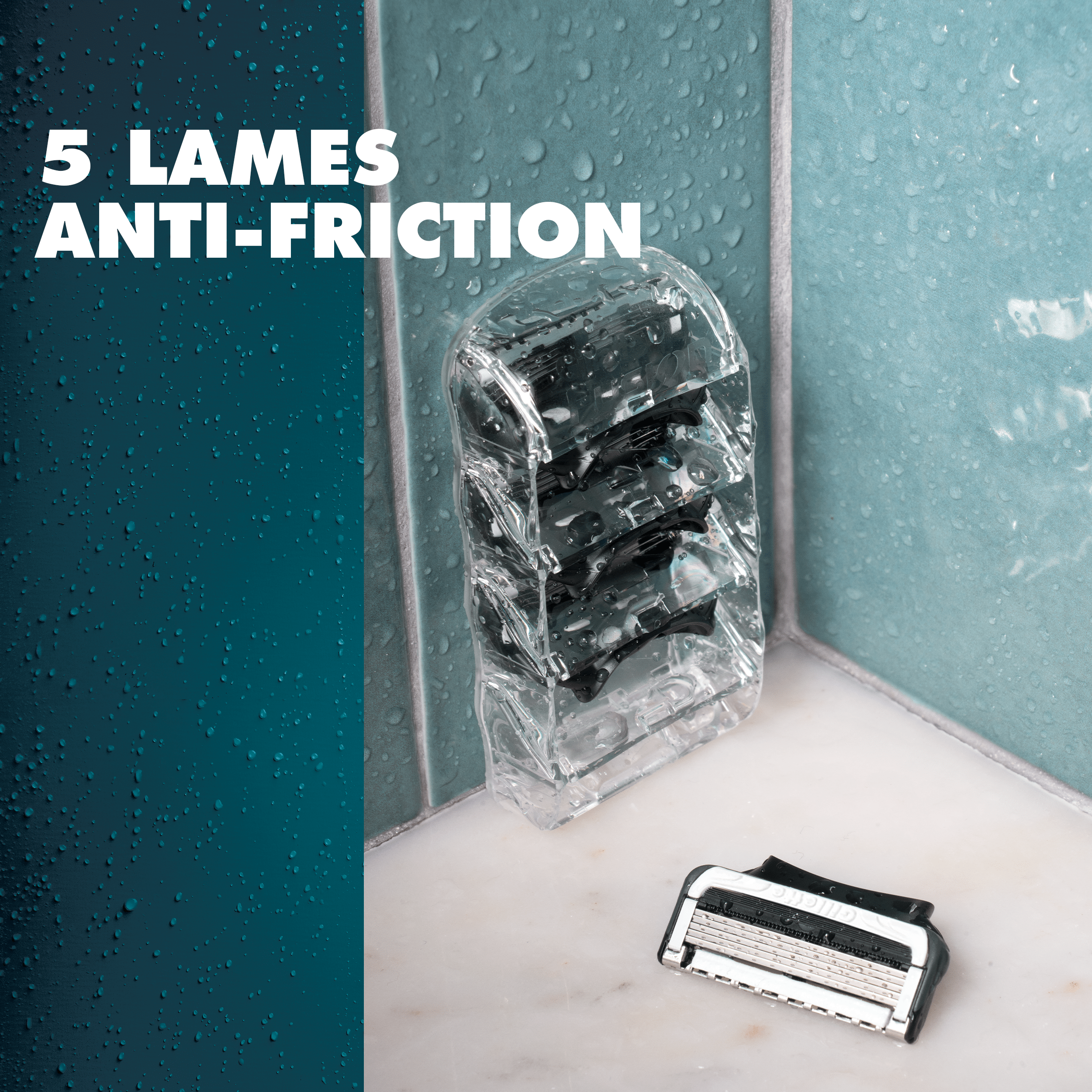 5 lames anti-friction