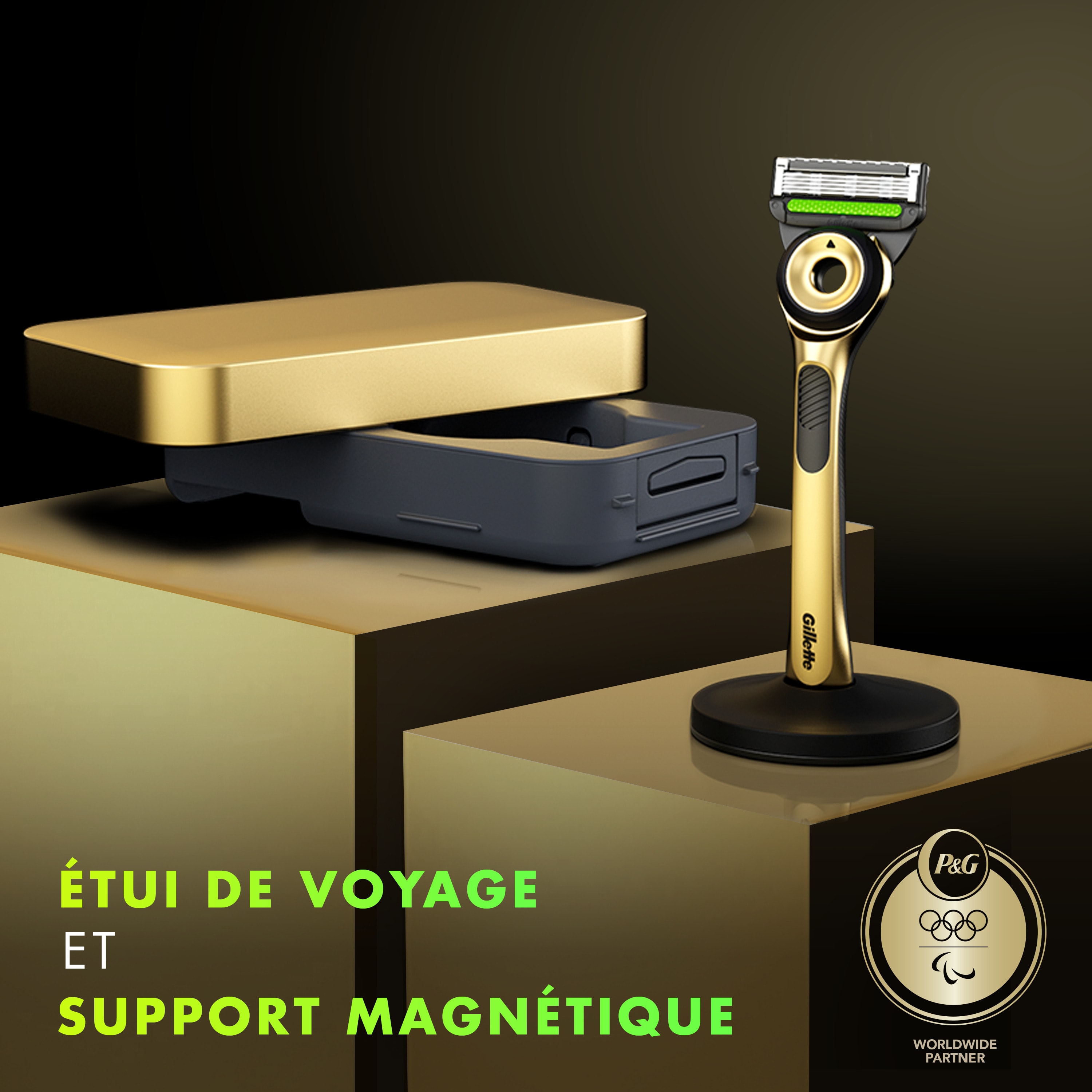 étui de voyage et support magnétique