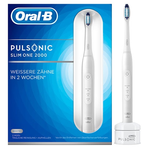 Pulsonic Slim One 2000, elektrische Zahnbürste, Weiß1