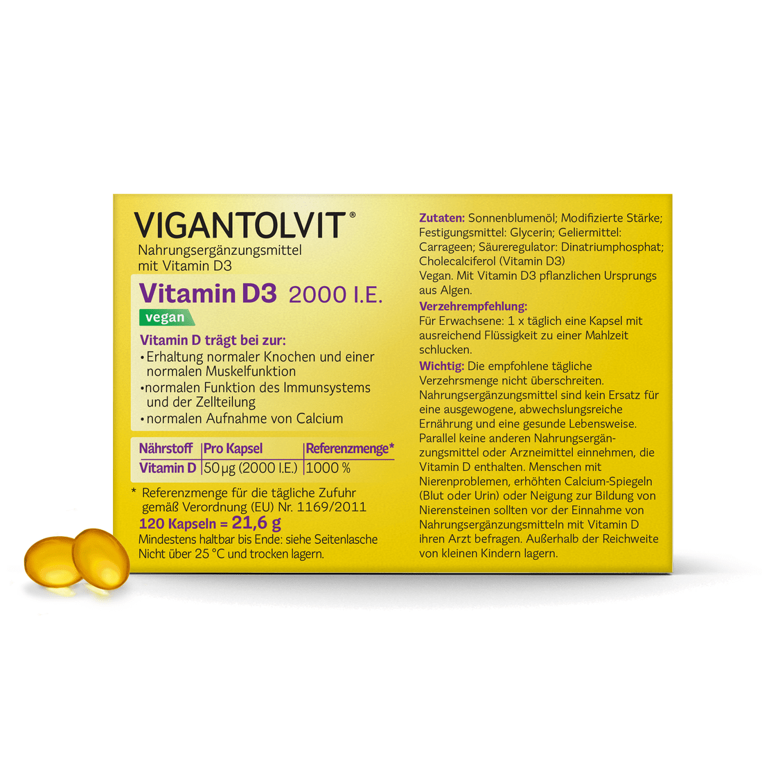 VIGANTOLVIT Vitamin D Vegan1