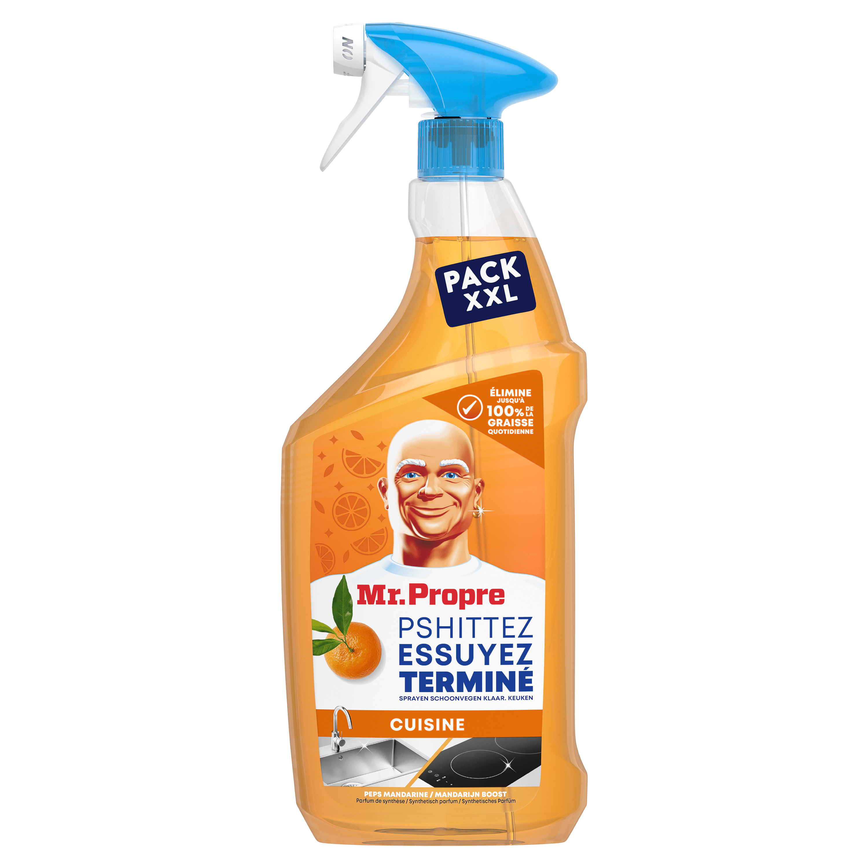 Mr. Propre Pshittez, Essuyez, Terminé pour cuisine - parfum mandarine