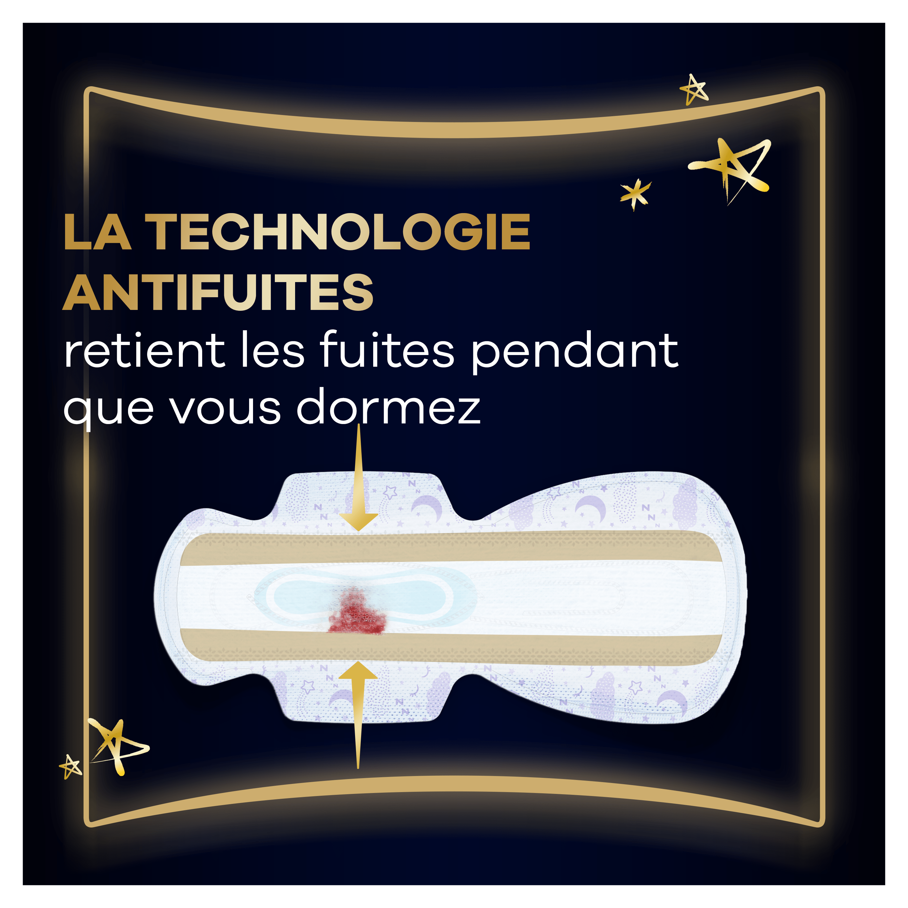 La technologie antifuites retient les fuites pendant que vous dormez