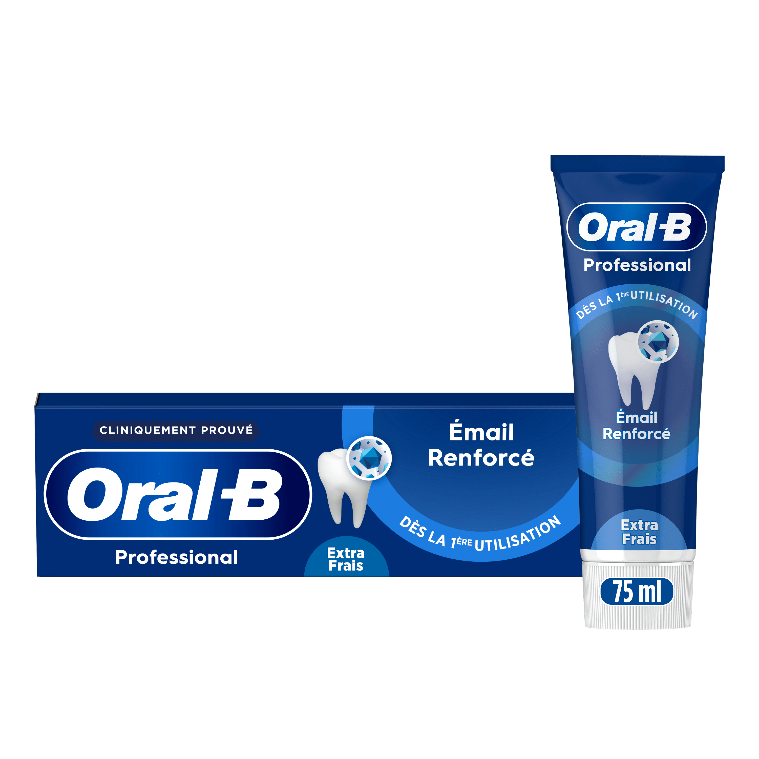Oral-B Dentifrice Professional Email Renforcé Fraîcheur dès la 1ère utilisation - Extra frais