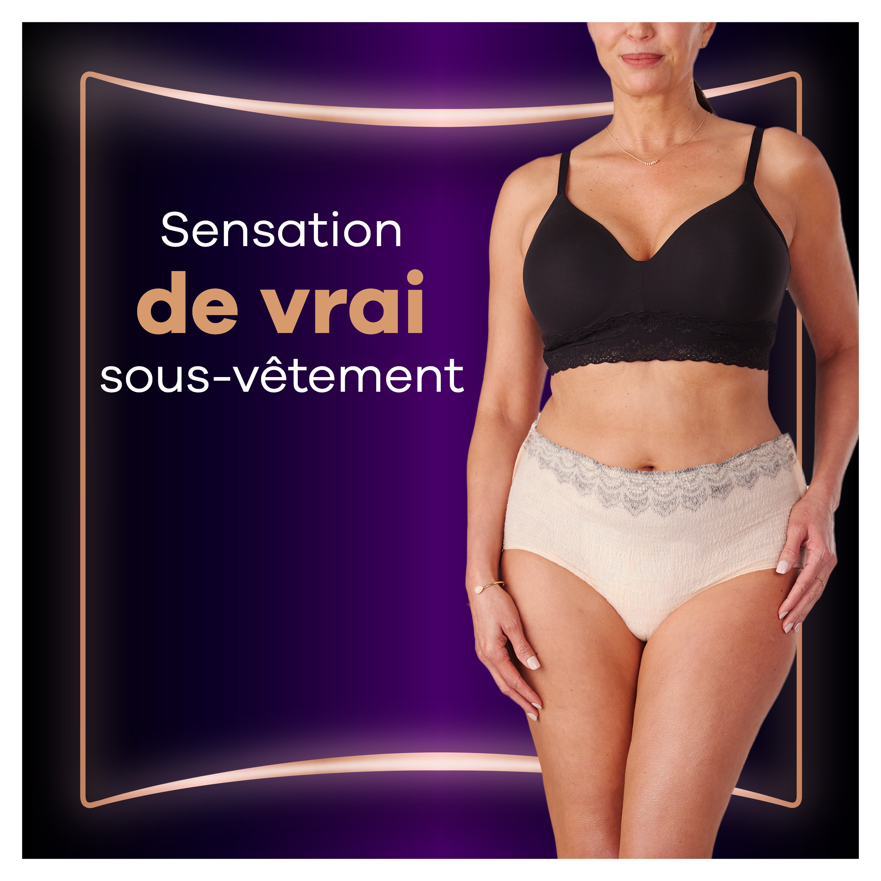 Culottes pour fuites urinaires Always Discreet Boutique Beiges L / M