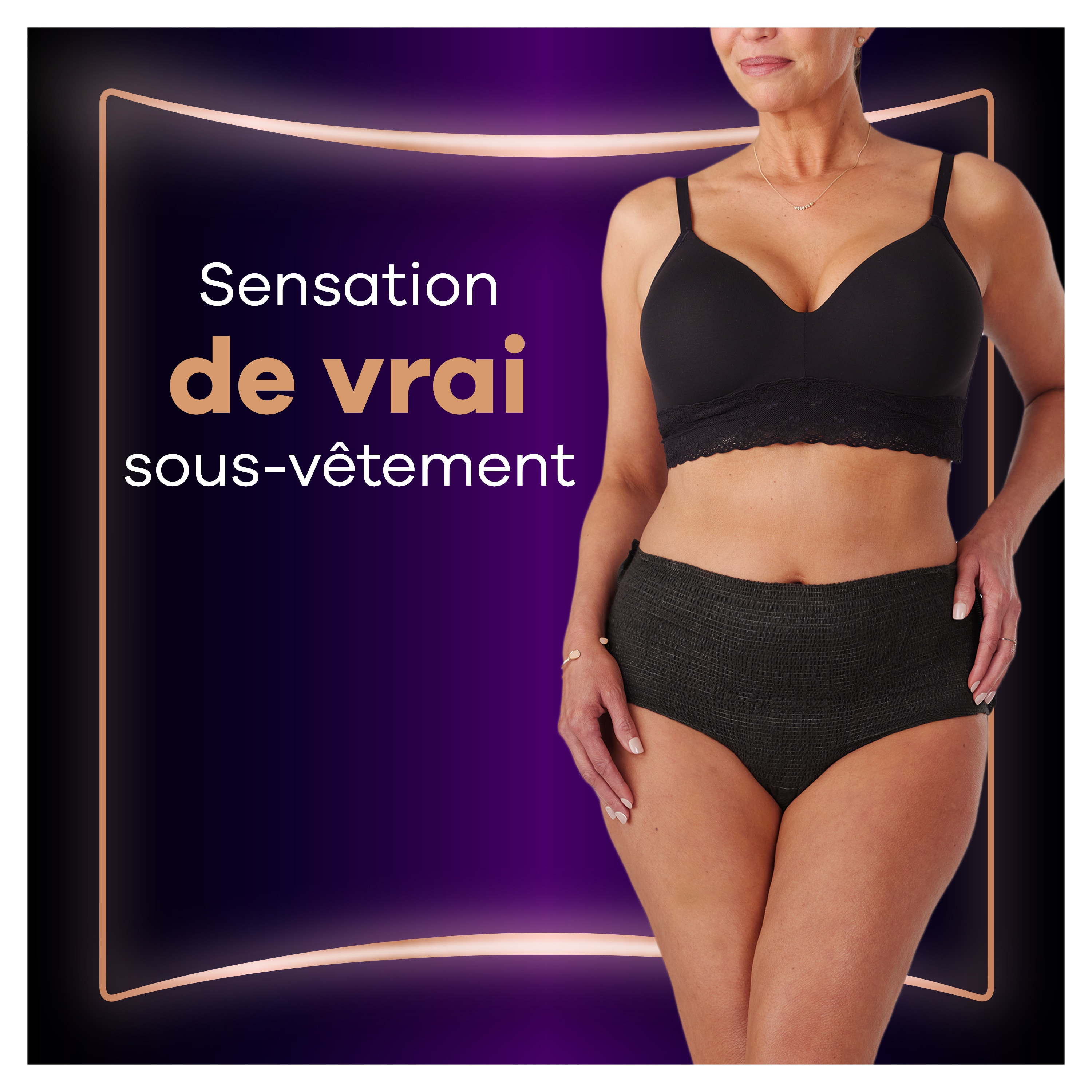 Culottes pour fuites urinaires Always Discreet Boutique Noires