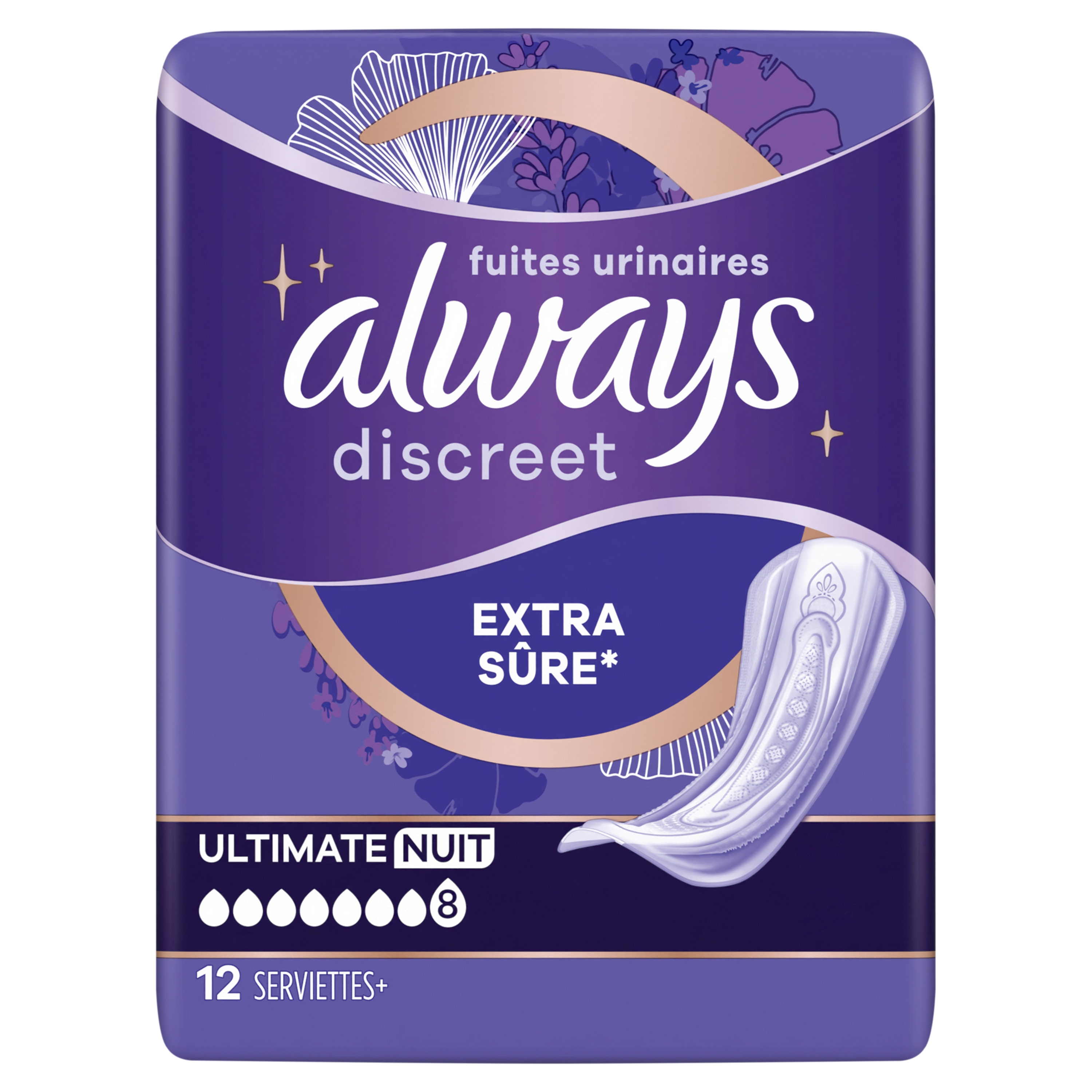 Always discreet fuites urinaires extra sure ultimate nuit