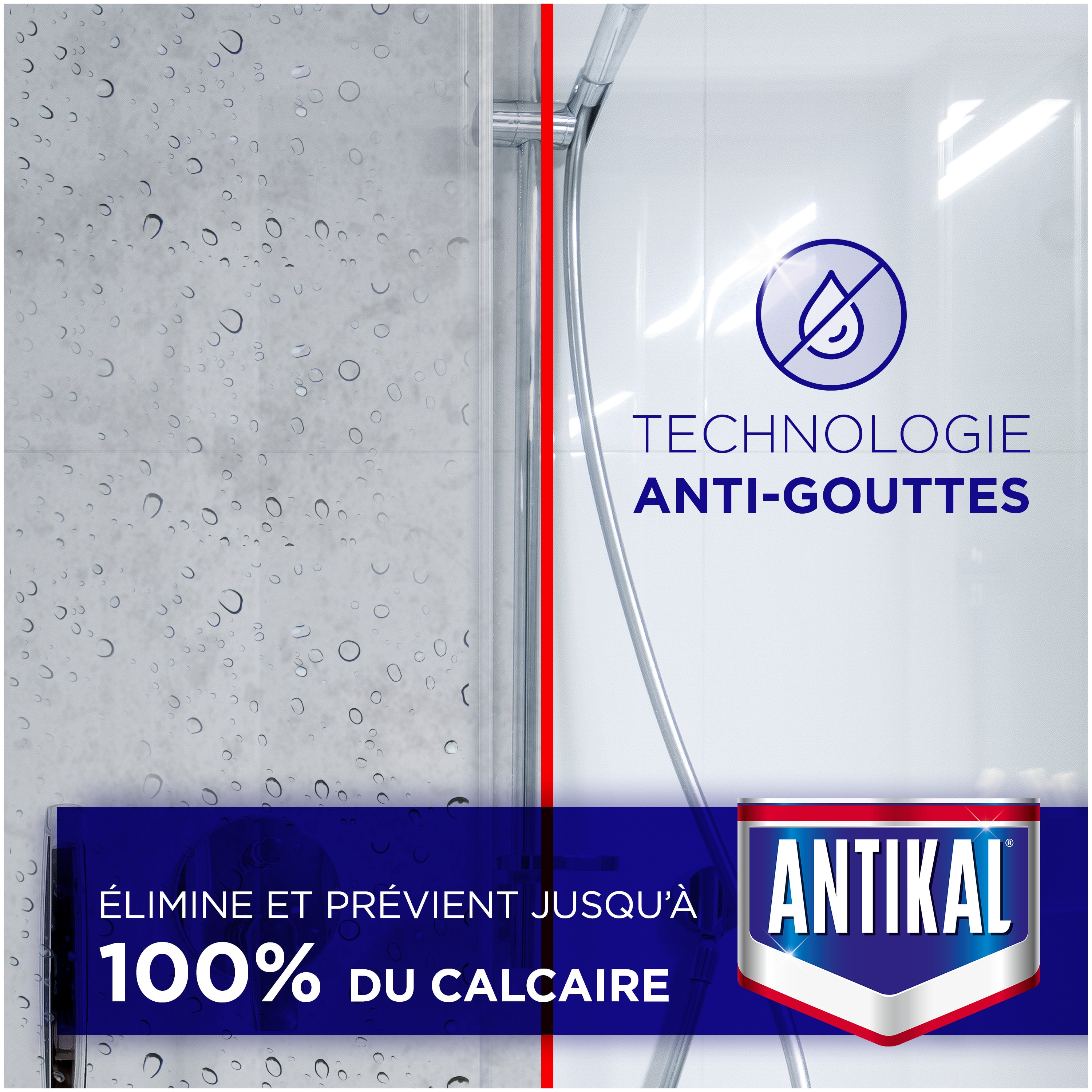 Elimine et prévient jusqu'à 100% du calciare - technologie anti-gouttes
