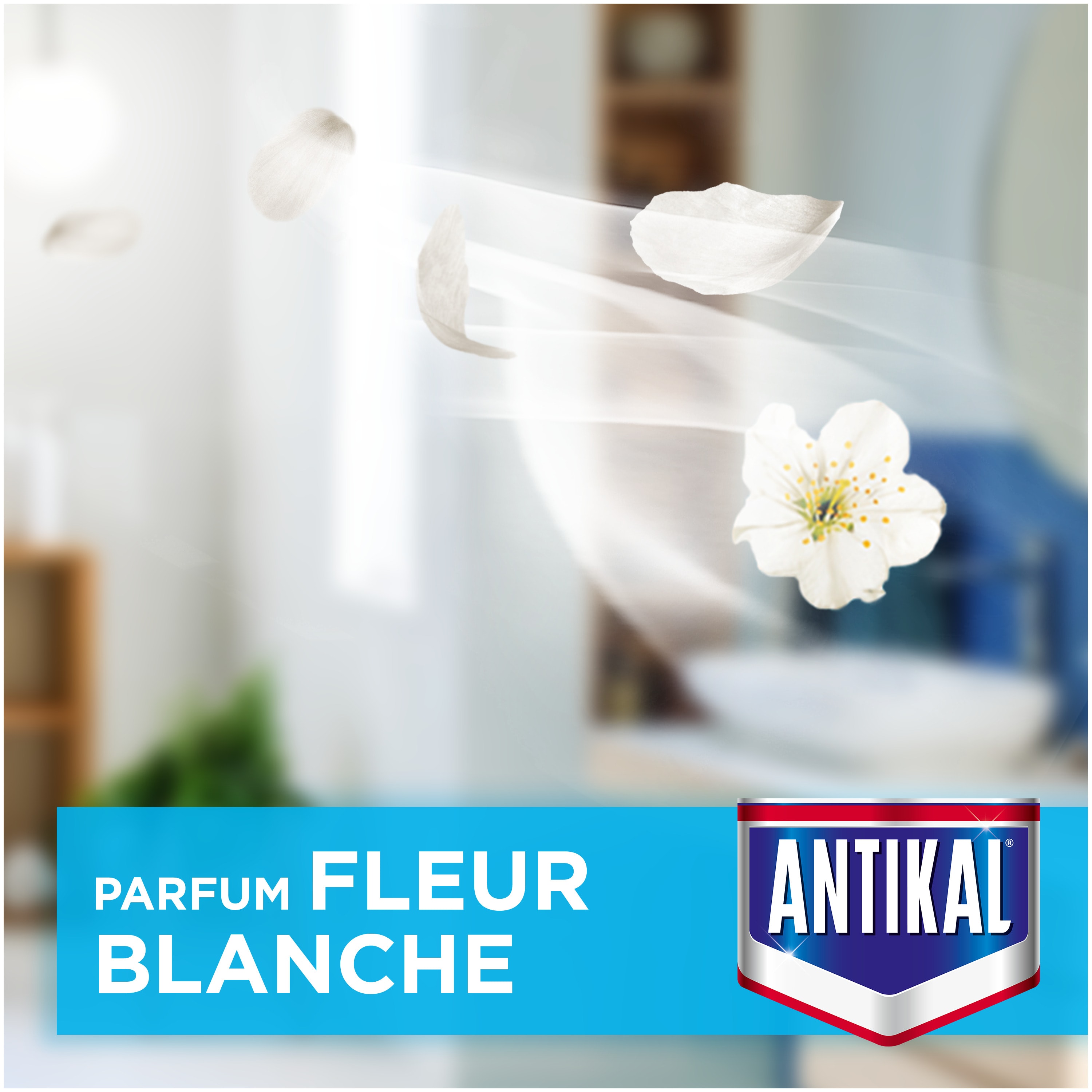 Antikal Spray Douche Express au parfum de fleur blanche