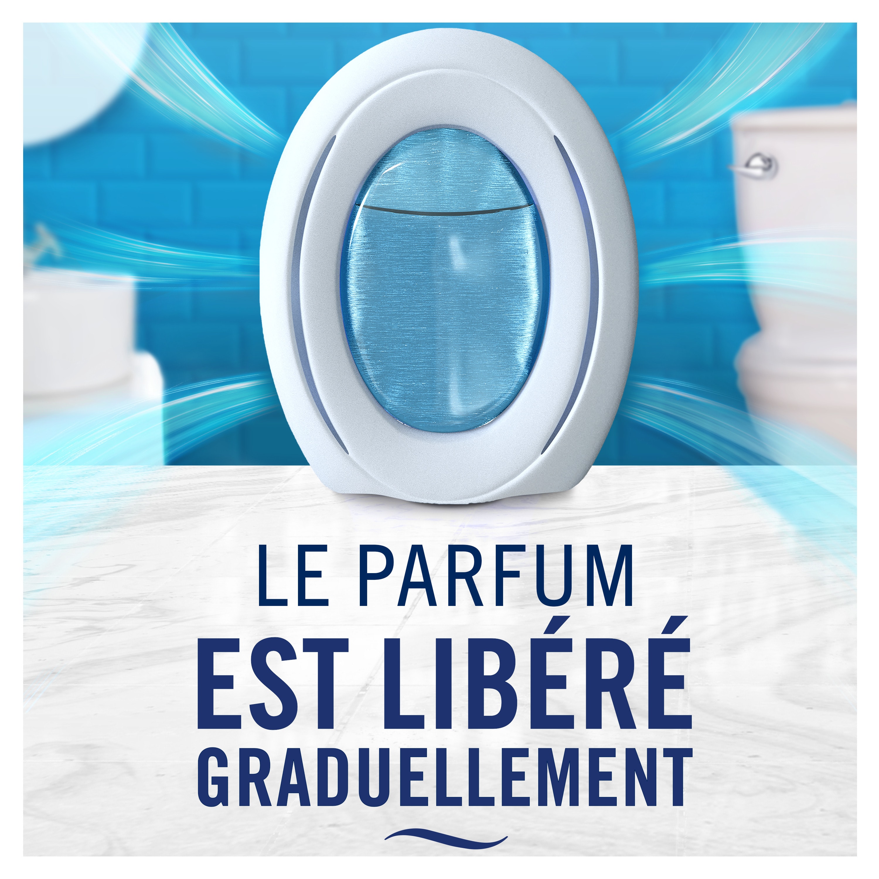 Le parfum est libéré graduellement