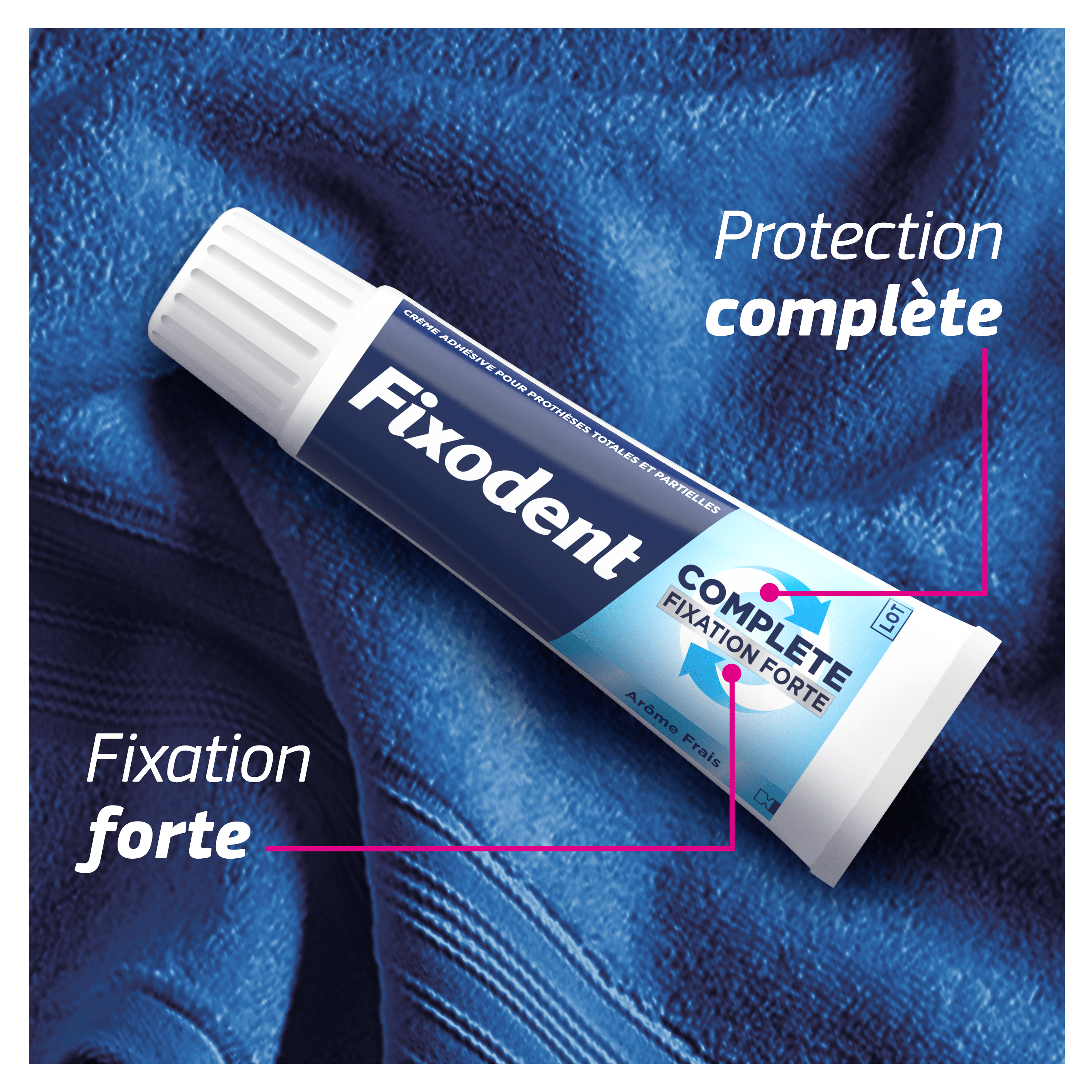 Fixodent, protection complète et fixation forte