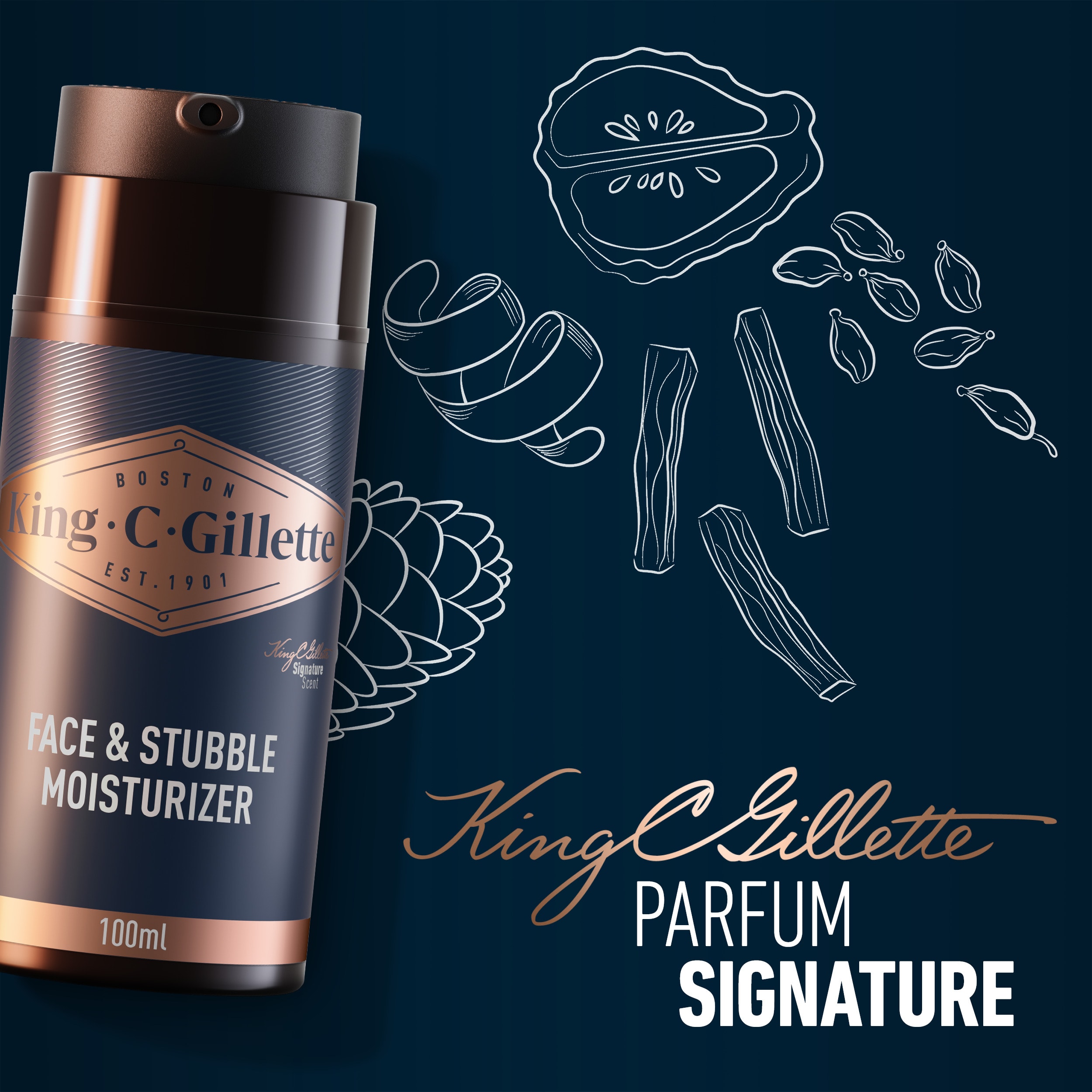 Parfum signature King c Gillette