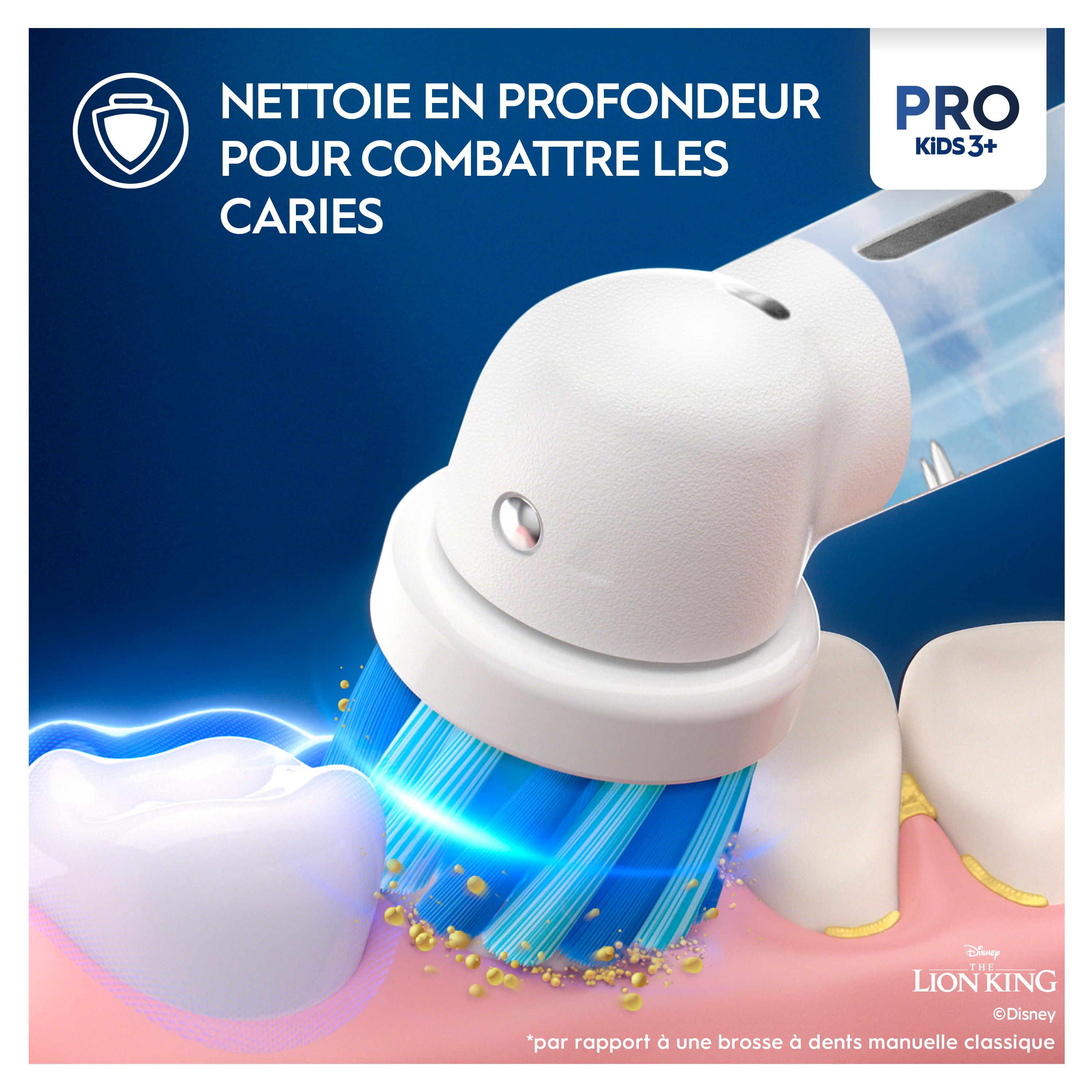 Nettoie en profondeur pour combattre les caries