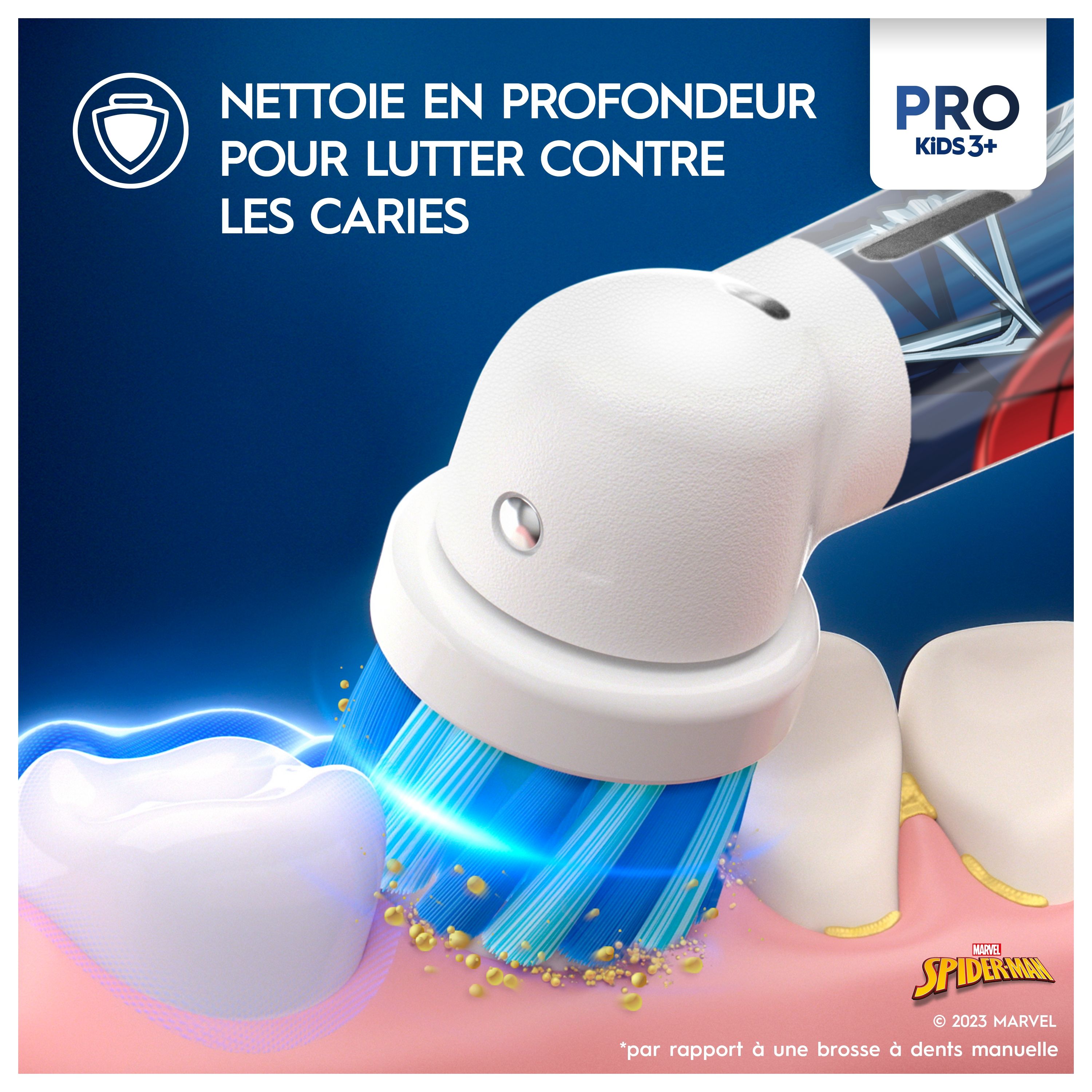 Nettoie en profondeur pour lutter contre les caries