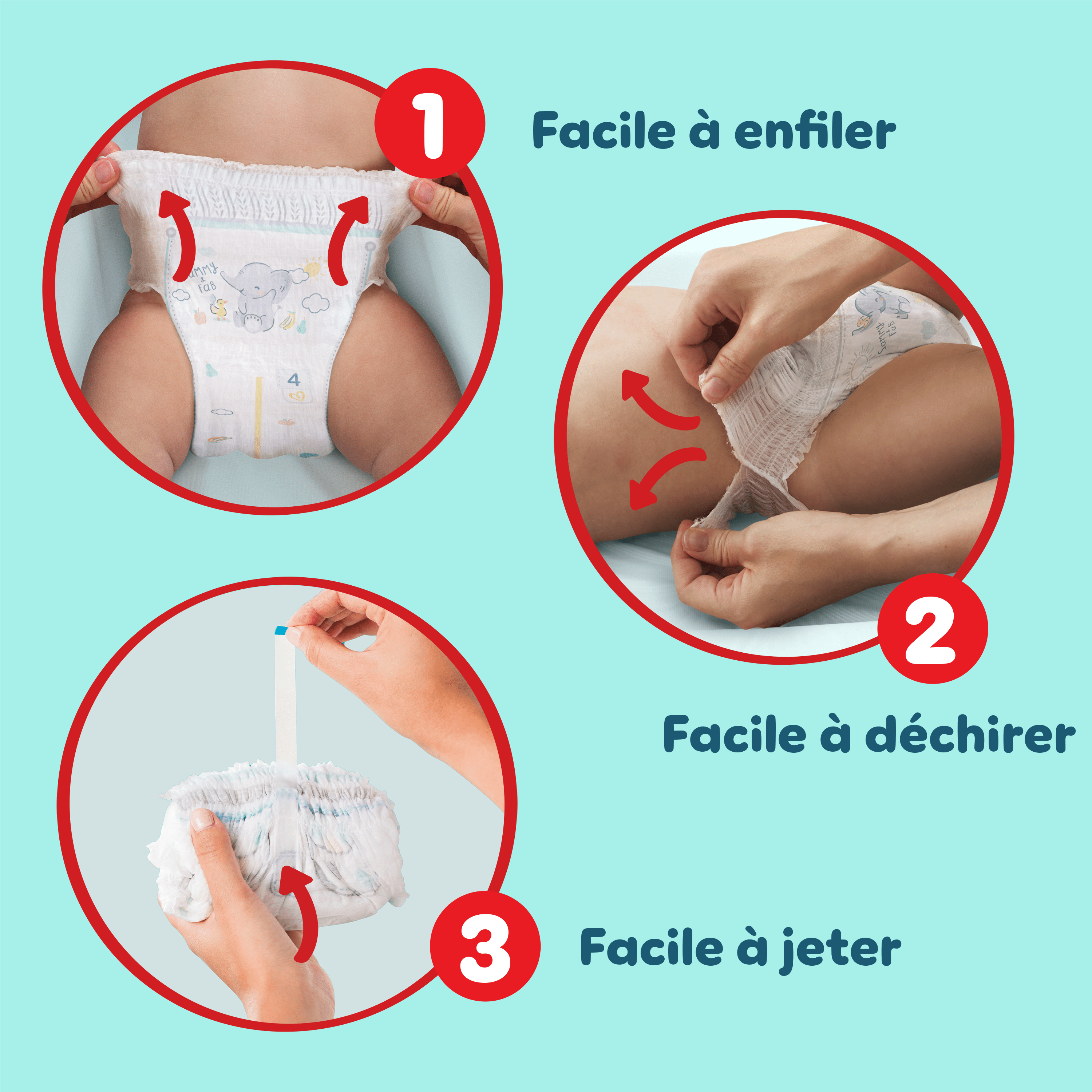 Facile à enfiler, facile à déchirer, facile à jeter