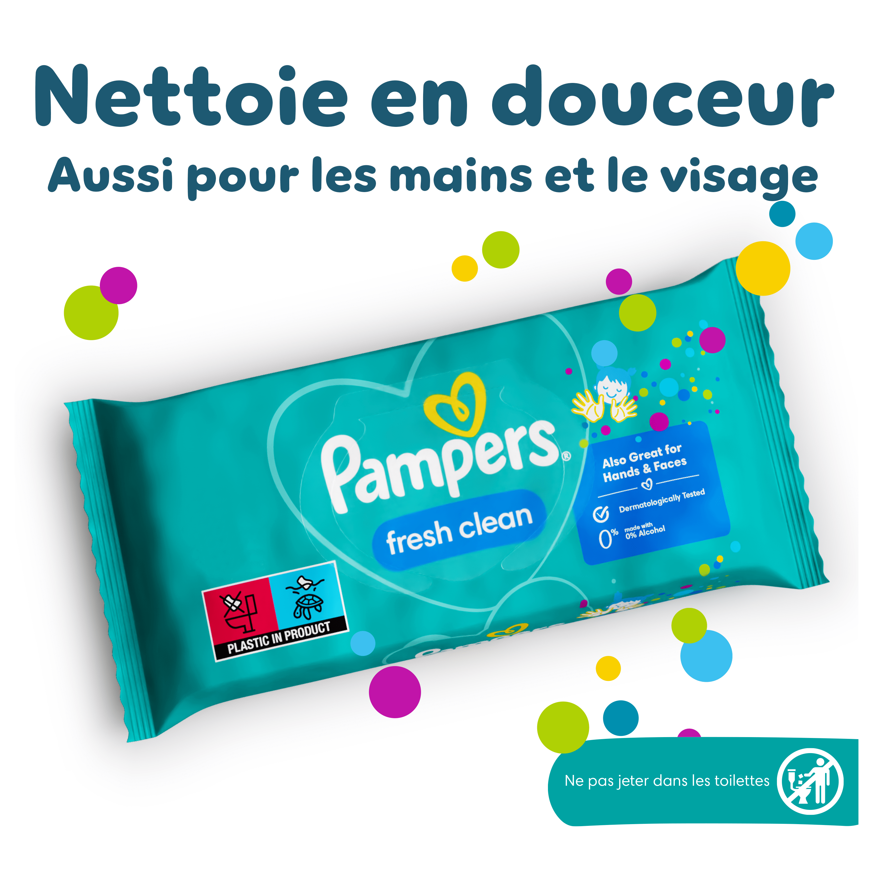  Lingettes Pampers Fresh Clean