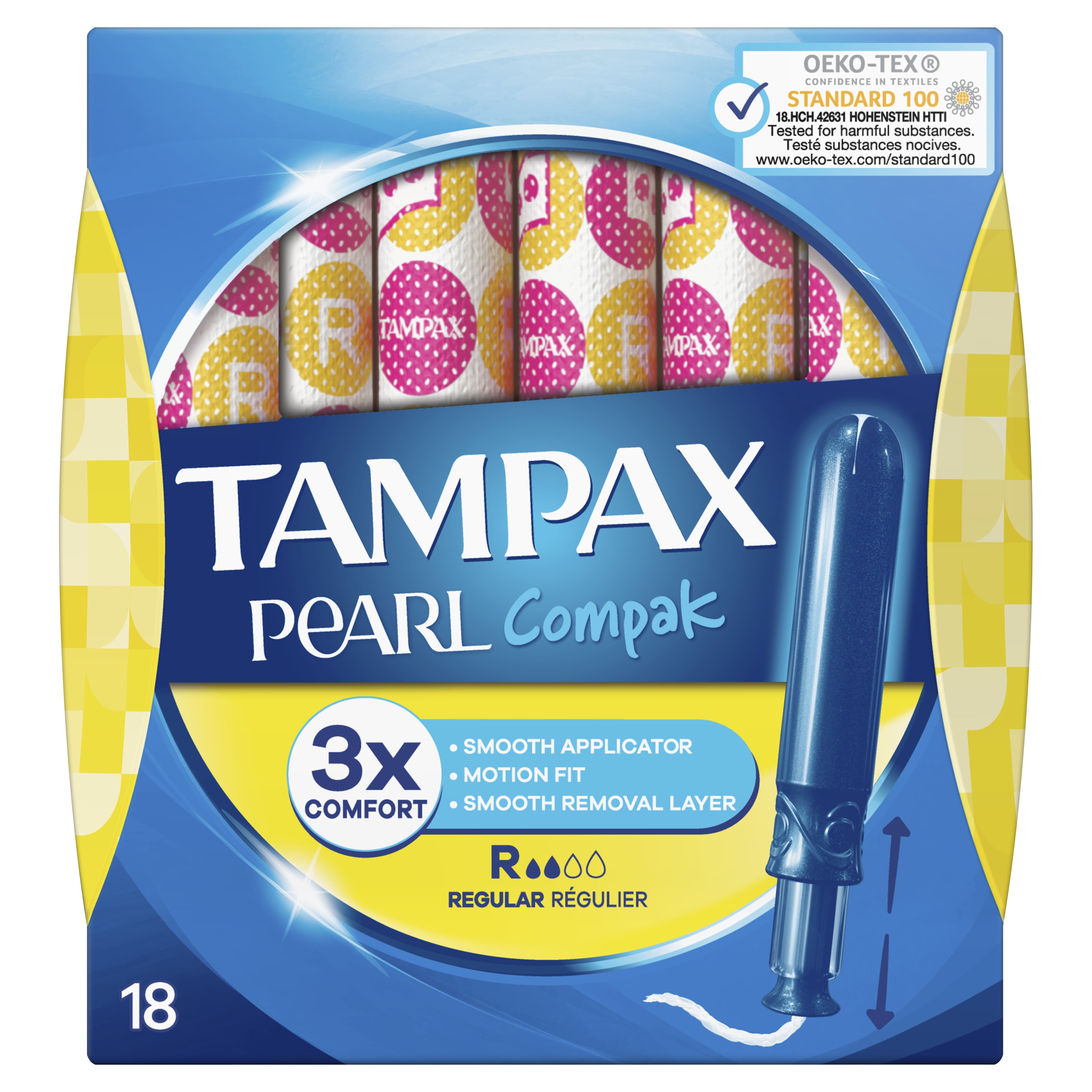 Boîte de Tampax Pearl Compak Régulier
