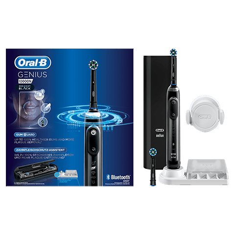 Packaging de la brosse à dents électrique Oral- B Genius 10000N Midnight version noire