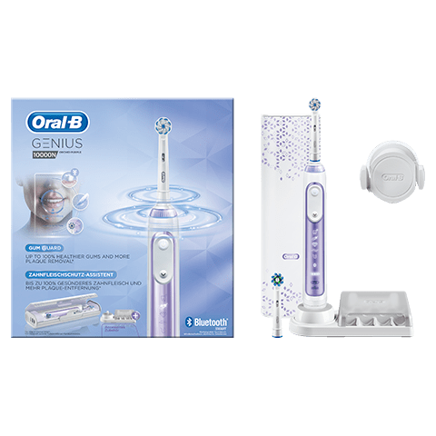 Packaging de la brosse à dents électrique Oral- B 10000N coloris Orchid Purple, kit complet