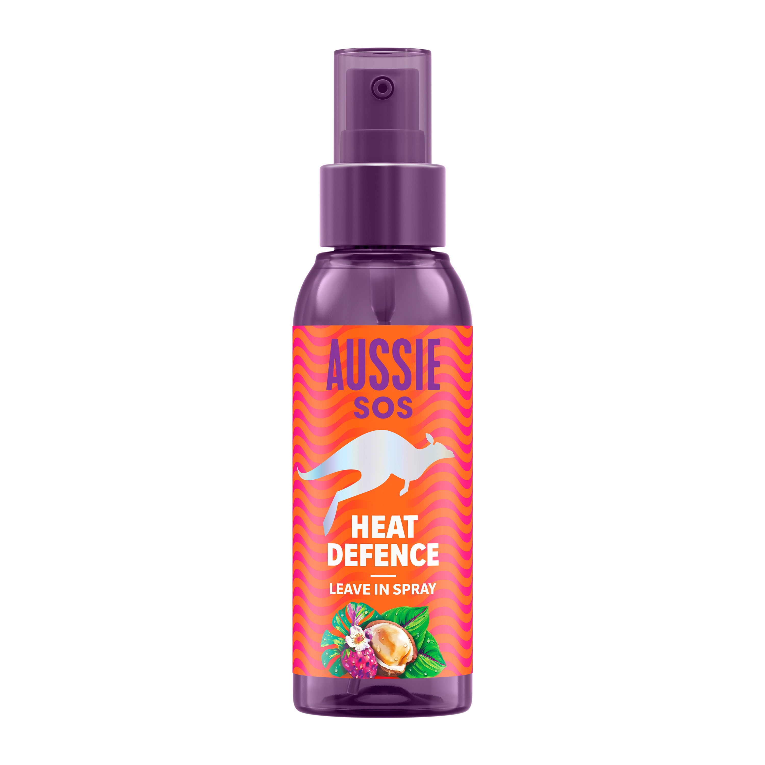 Aussie SOS Heat Defence Leave In Spray 100ml for Heat Protection & 100 Hours of Hydration