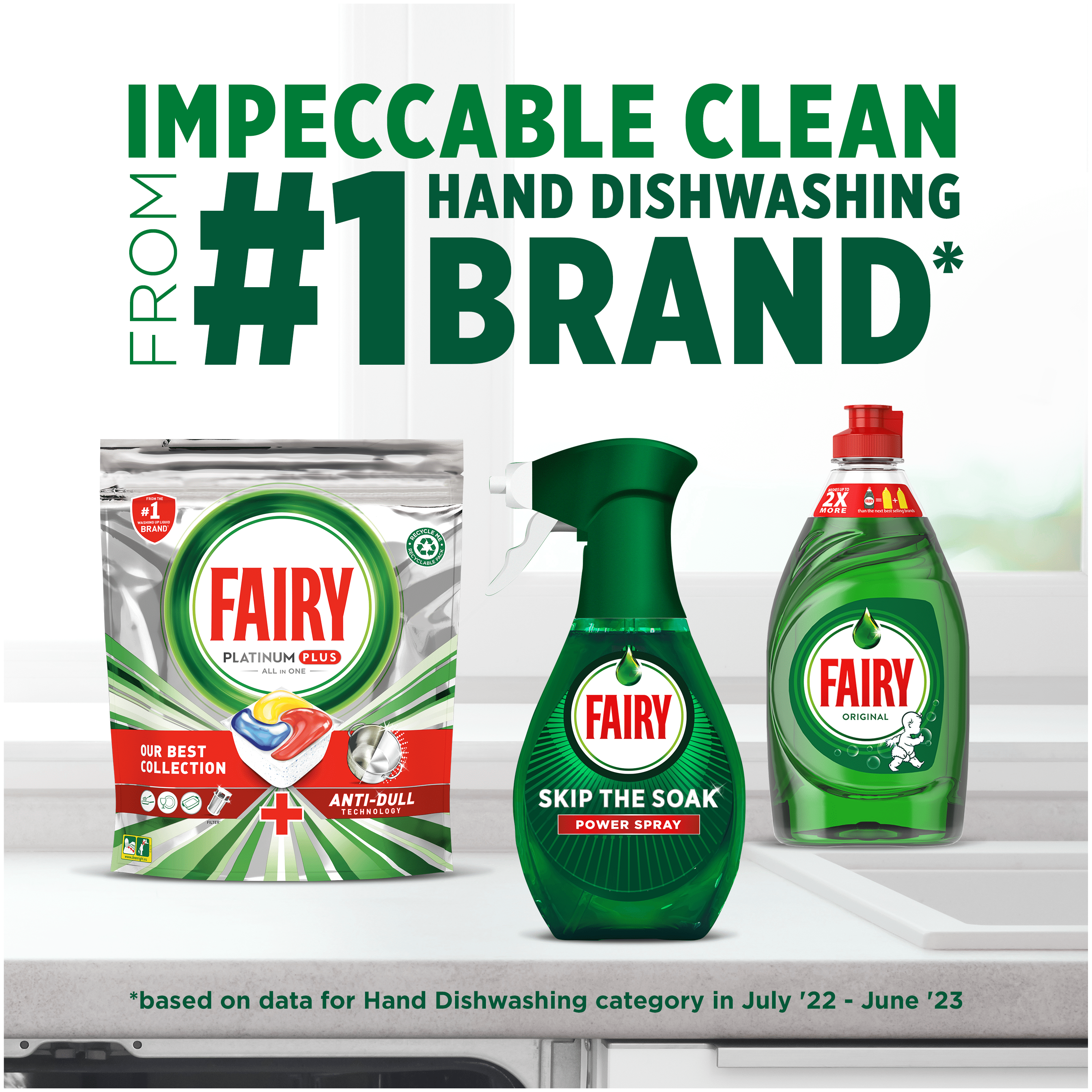 Fairy Skip The Soak Power Spray Lemon