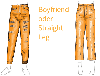 Hosenformen für dicke Oberschenkel und Waden
