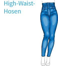 Hosen für kleine Frauen mit Bauch
