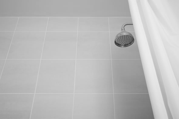 Rideaux de douche installés
