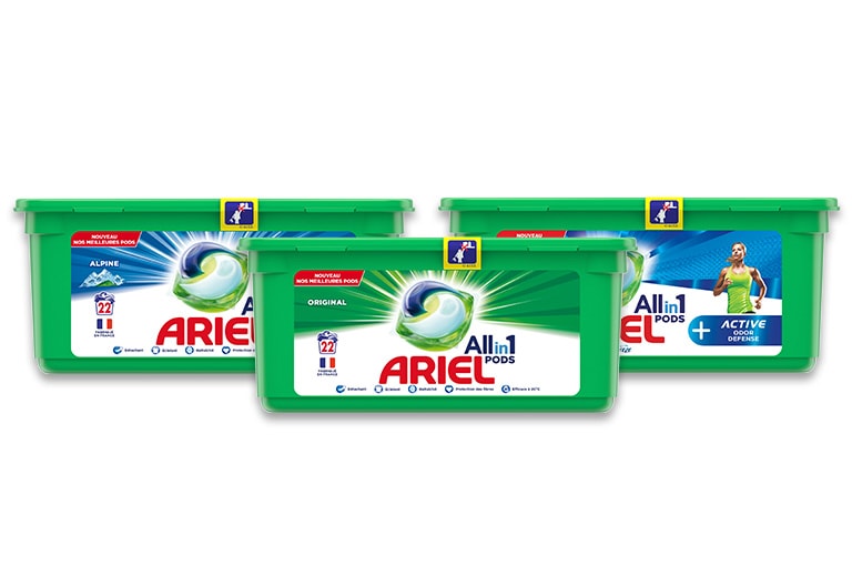 Découvrez les Pods Ariel Allin1
