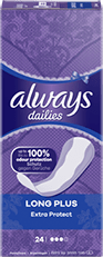 Always Dailies Long Plus Extra Protect