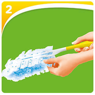 Περάστε το Μαγικό Φτερό Swiffer στη χειρολαβή