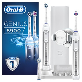 Szczoteczka elektryczna Oral-B Genius 8900 White x 2