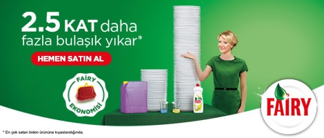 Ezgi sertel ile fairy  bulaşık deterjanı satın al