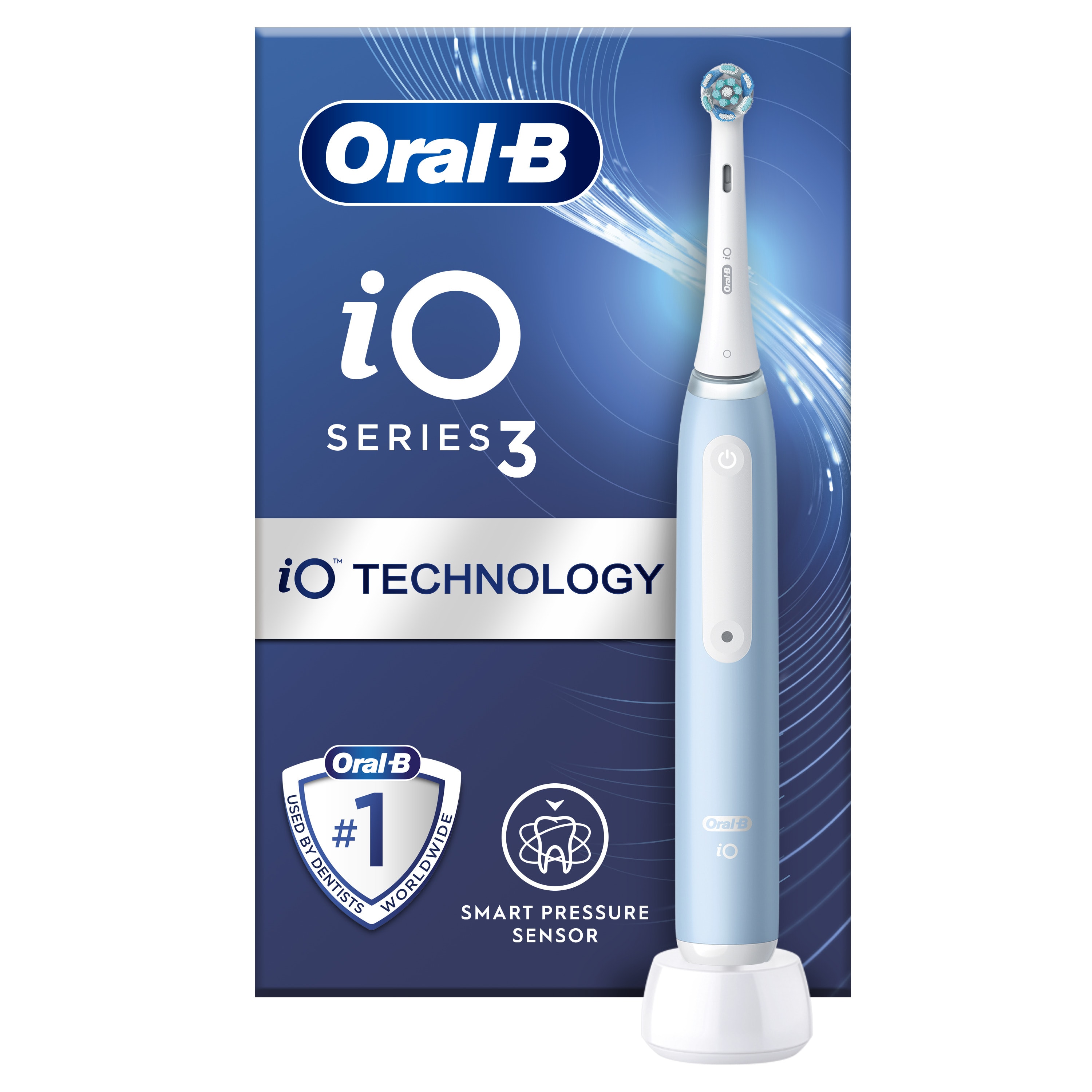 BRAUN Oral−B io3 IOG31A60IB ICE BLUE Oral-B iO Series 3 Electric Toothbrush | Oral-B